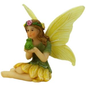 Sitting Fairy Willow with Frog